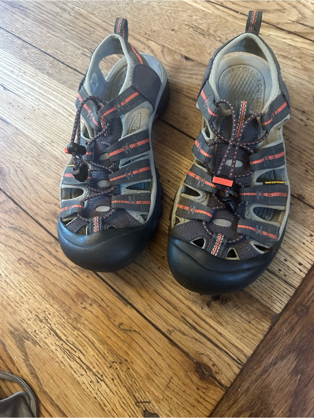 Keen Women’s Brown and Orange Sandal-Sneakers